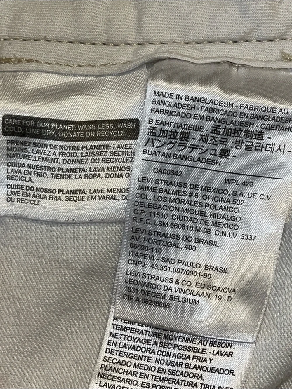 Levi's Olive Chino Pants - Straight Fit
